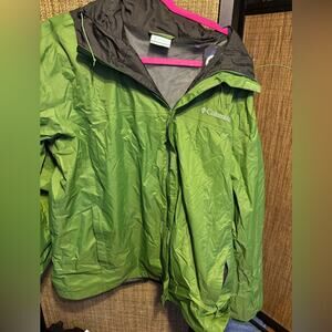 Columbia green rain jacket mens xl